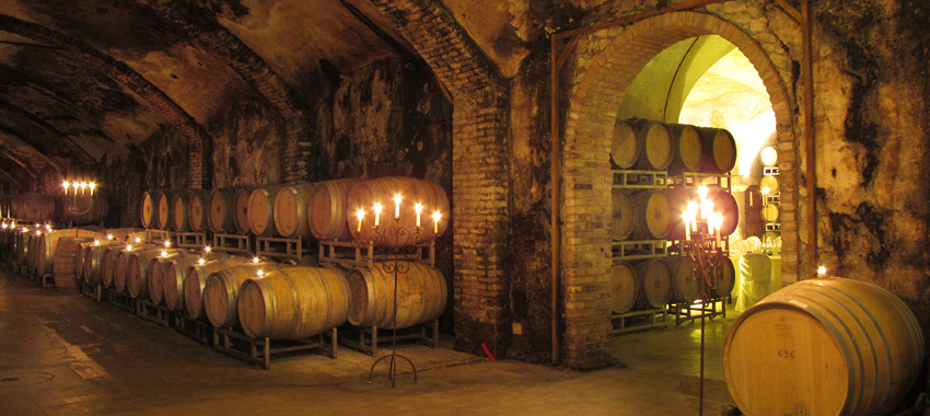 18th century wine cellars. Photo © Villa Sparina
